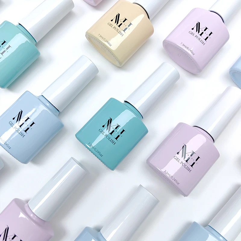 MH Odorless Long Lasting Milky Building Gel Polish Uv Gel Aurora Glitter Gel Builder Acrylic Extension Nail Art Manicure