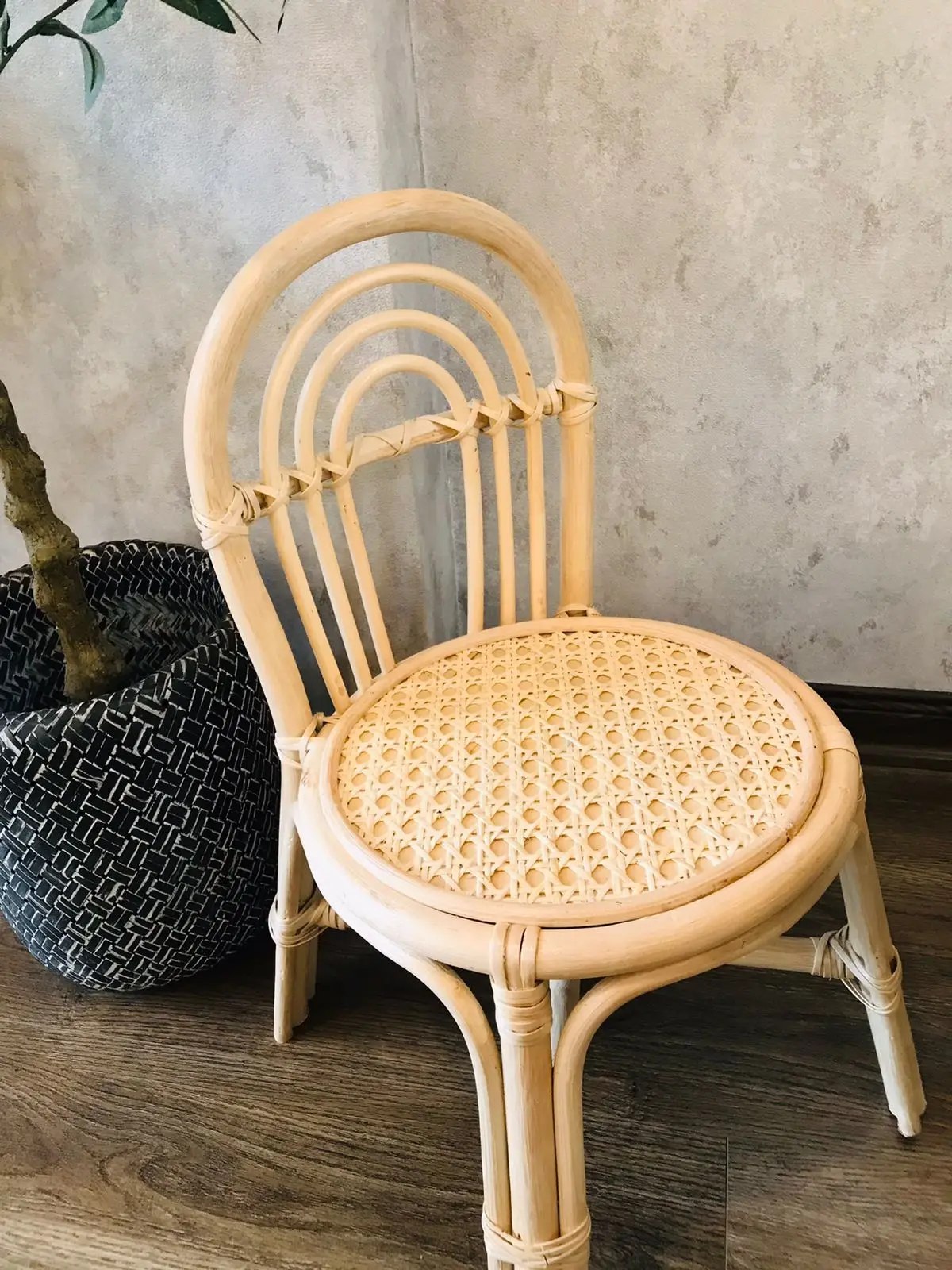 Hot Selling child animal toddler Rattan baby high feeding dining chair baby room furniture learning products children chairs