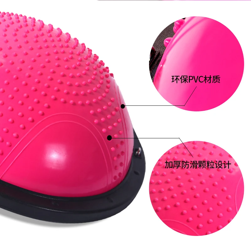 Home Eco-friendly PVC Fitness Beginners Pilates Hemisphere With Yoga Equipment Half Yoga Ball