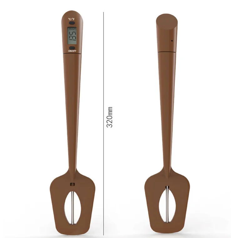Candy Thermometer Spatula Digital Spatula with Thermometer Silicone Temperature Reader with Stirrer