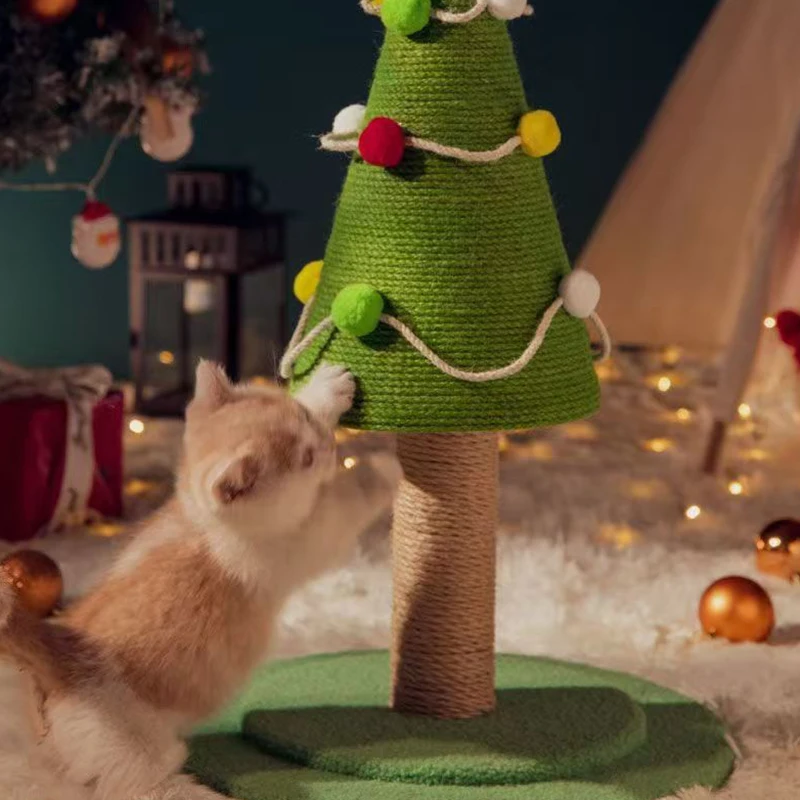 Customized furniture manufacturer,Cat scratch board sisal pet cat climbing pole cat tree