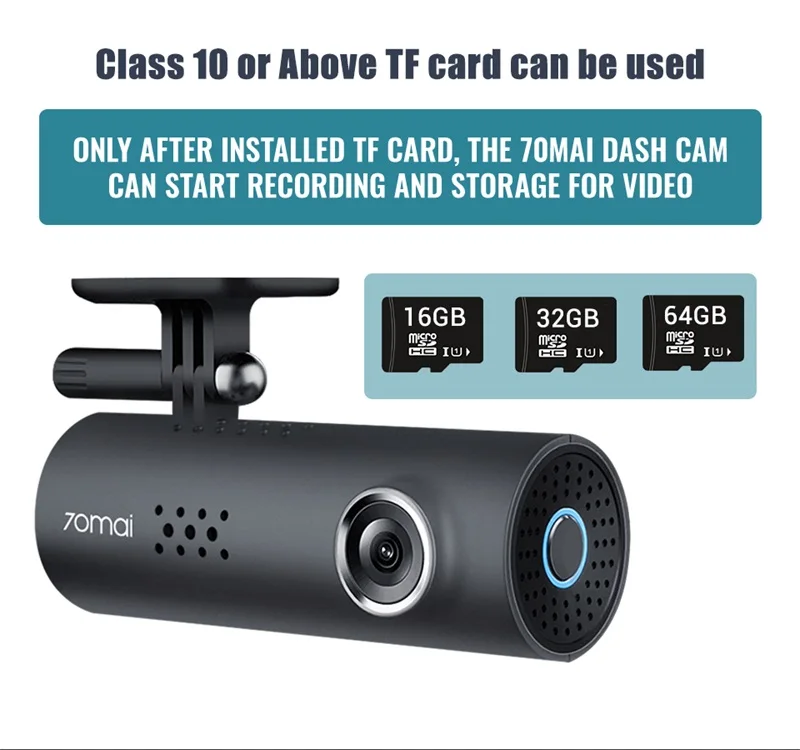 Видеорегистратор 70mai Smart Dash Cam 1s 1080p ночное видение