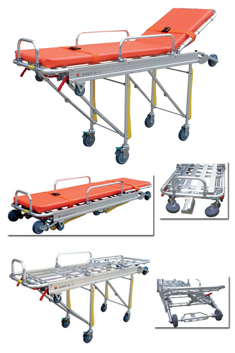 MT MEDICAL Patient Transfer Trolley Mechanical Emergency Ambulance Stretcher With ISO&CE Cert