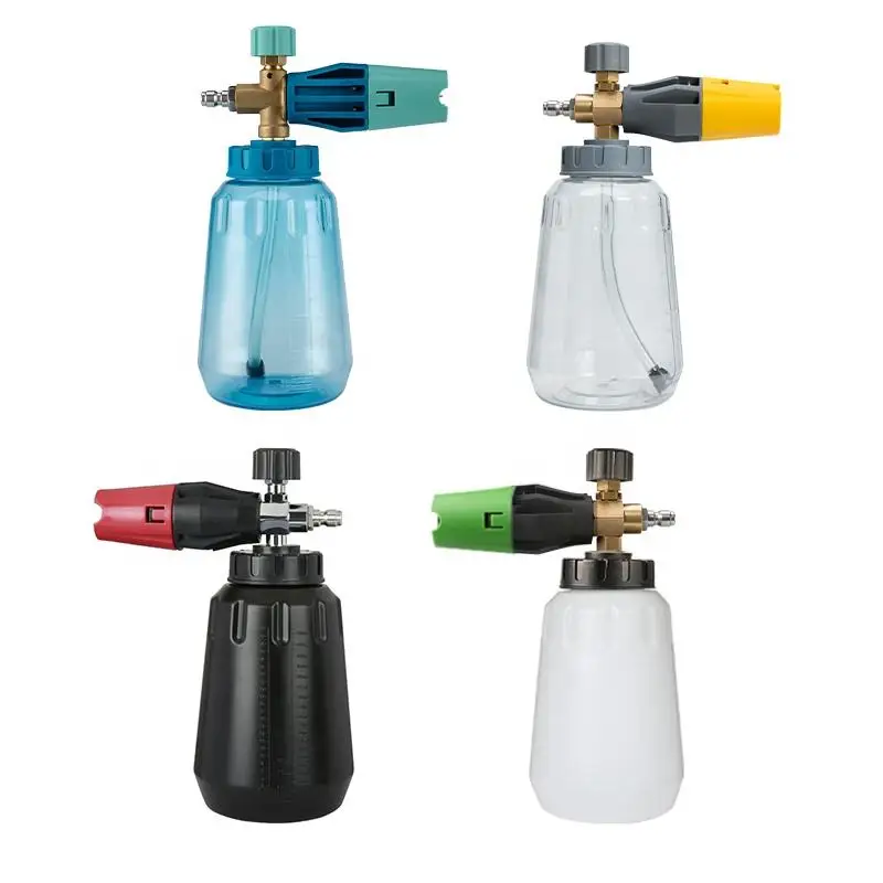 Красная, черная, желтая, зеленая, синяя насадка для распыления, прозрачная пенная пушка, пенная пушка, пенная пушка для снега, пенная пушка, пушка для снега