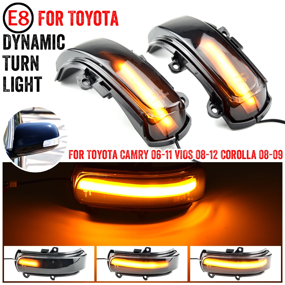 Automotive lighting accessory rearview mirror turn signal for Toyota 2006-2011 Camry Corolla 2008-2009