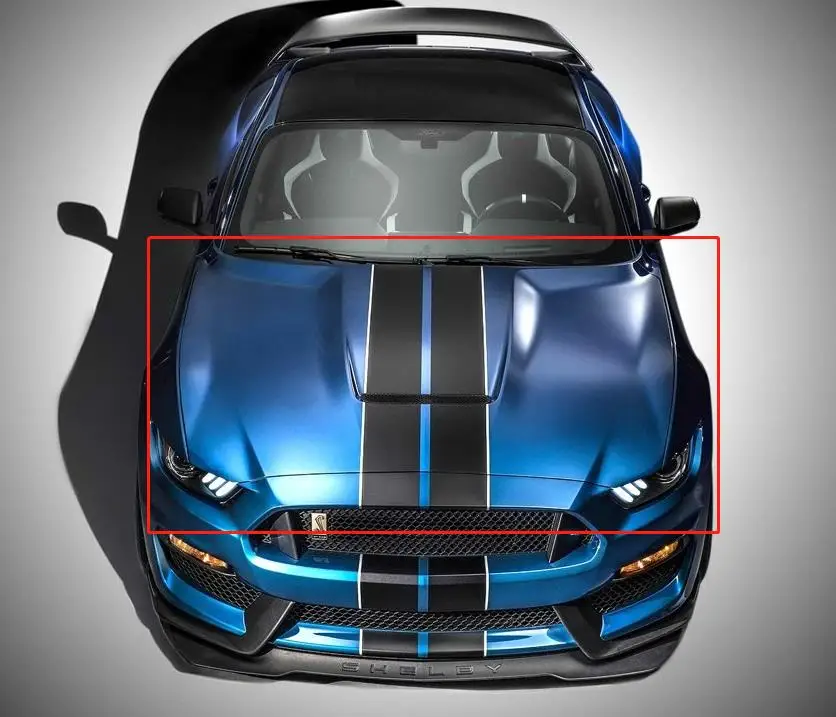 Подходит для Ford Mustang Shelby 2015 2016 2017 GT350 аксессуары серый праймер алюминиевый