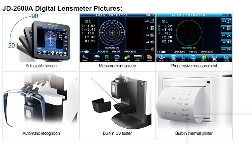 Low Price Rj2600 China Supply Digital Lensometer Auto Lensmeter For Optometry