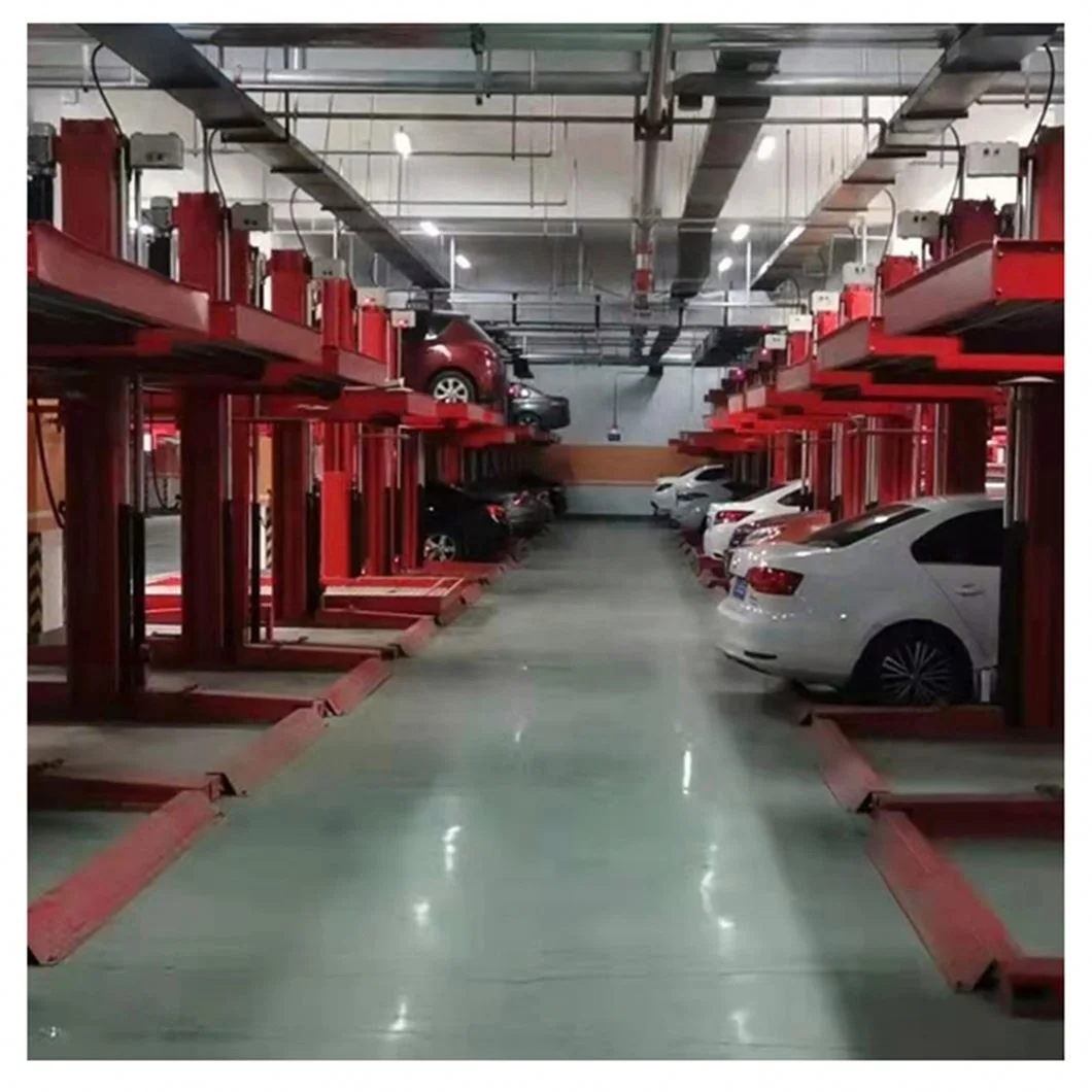 Double Level Auto Parking Equipment 2 Post Hydraulic Car Stacker Parking Lift