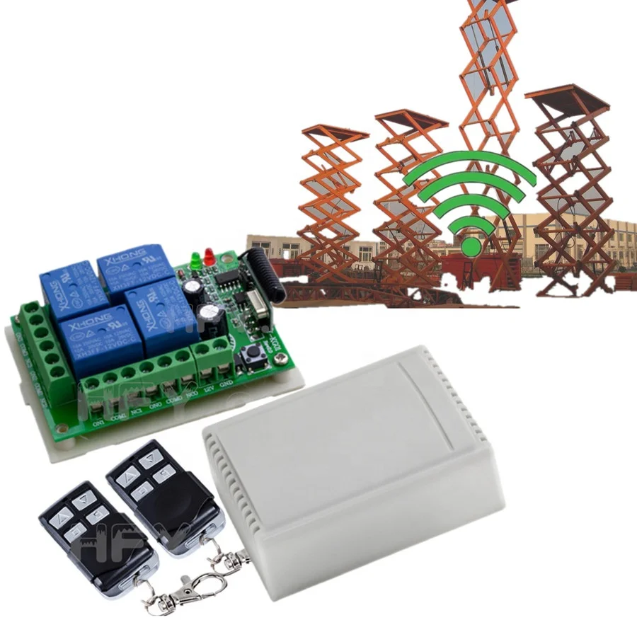 rolling code High quality 433mhz transmitter 4ch Gate Garage door remote control lift switch remote for garage