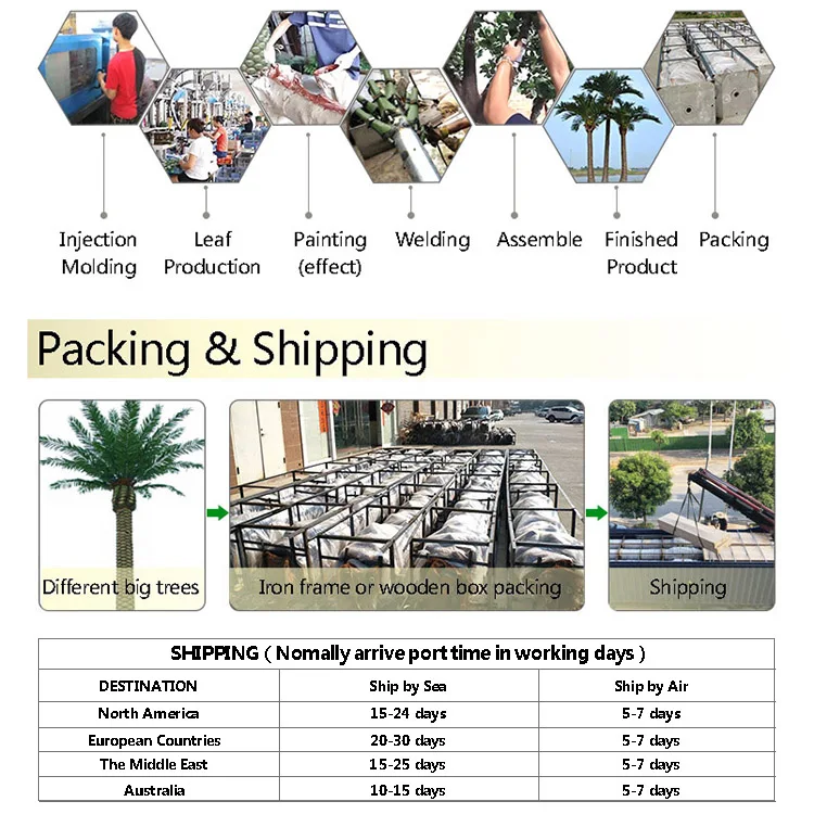 small fake indoor outdoor bend artificial coconut palm tree plants that look real