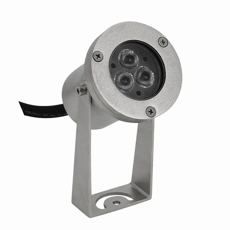 IP68 Waterproof 9W Inside DMX Control Stainless Steel Music Dancing Fountain AC/DC 12/24V RGB Led Underwater Spot Light
