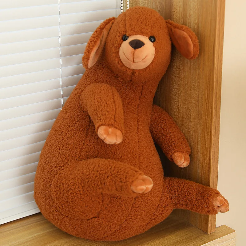 Kinqee En71 Cute Brown Sloth Stuffed Animal Toy Custom Logo Kawaii Soft Sleeping Travel Plush Pillow