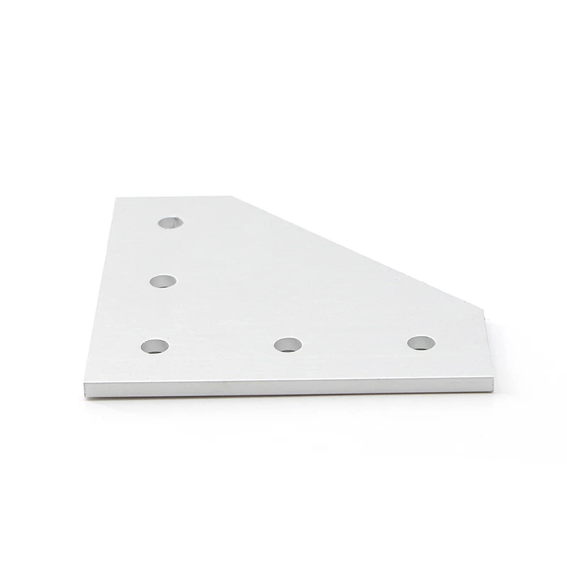 china manufacturer 6061 5 hole L shape 90 degree aluminum joining plate 3030 machine connecting part industrial fasteners 30*30