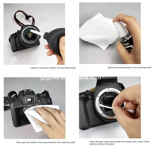 Все в одном наборе, нетоксичный комплект для очистки объектива цифровой зеркальной камеры, подходит для очистки очков