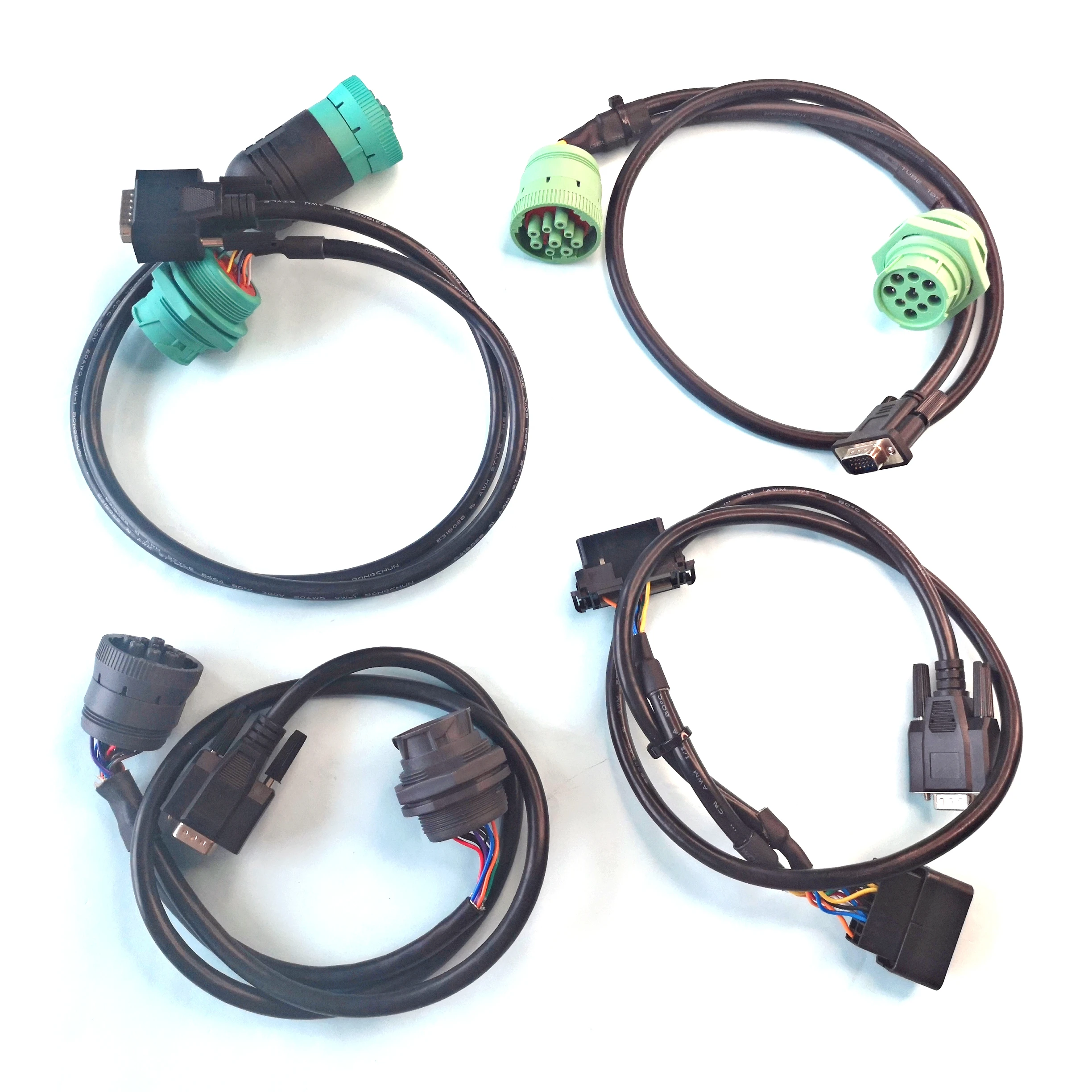  SAE J1939 второго типа Y кабель Deutsch 9 контактный разъем мужского и женского пола OBD2 OBDII 16Pin грузовик с прицепом для автомобильной диагностики жгута