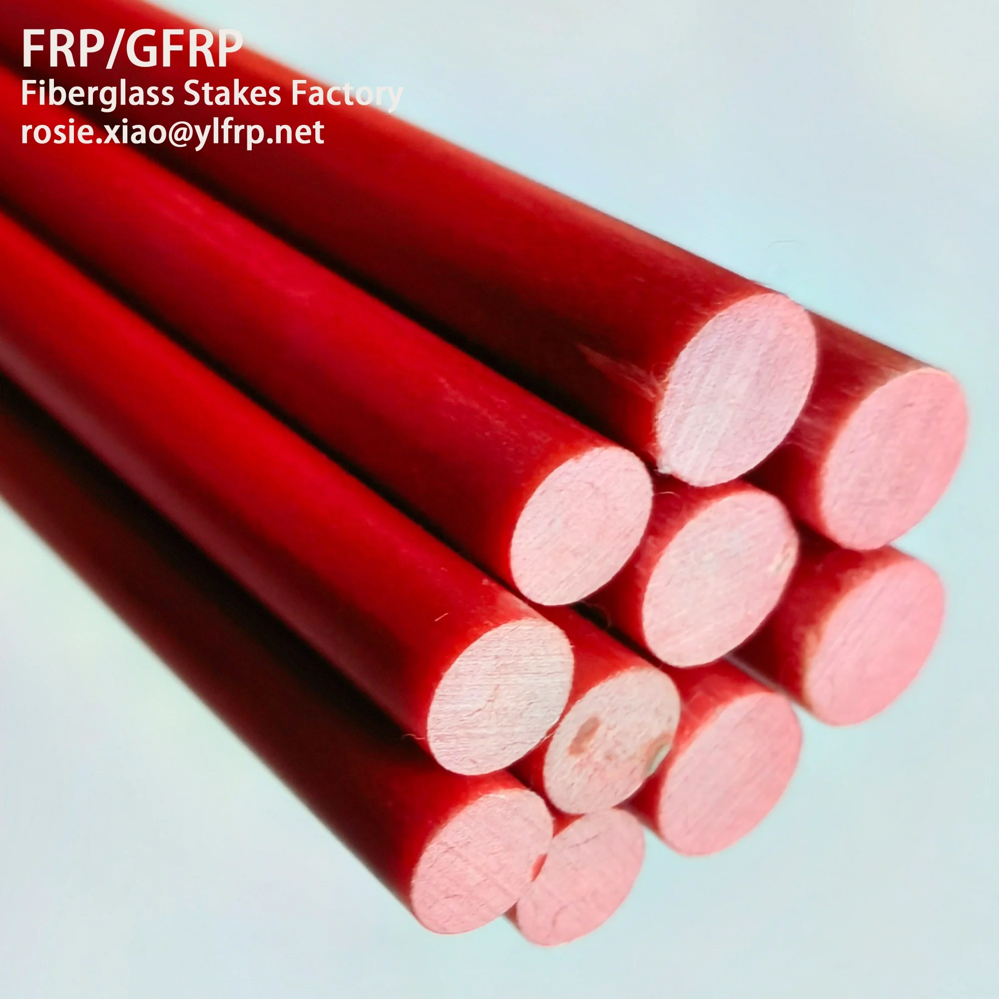 UV Protection Flexible Pointed FRP Fiberglass Tree Nursery Stake to replace bamboo stake