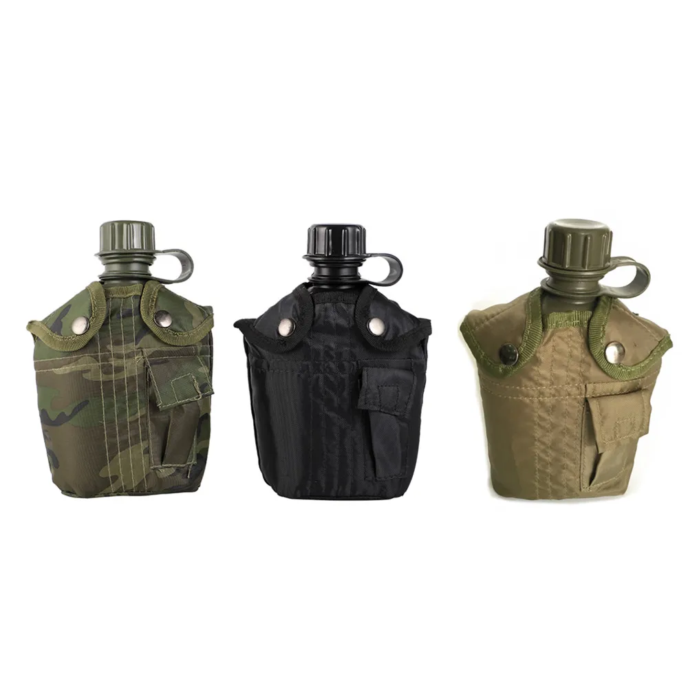 1000ml Safe Plastic U.S Military surplus Army canteen water bottle Collapsible Water canteen