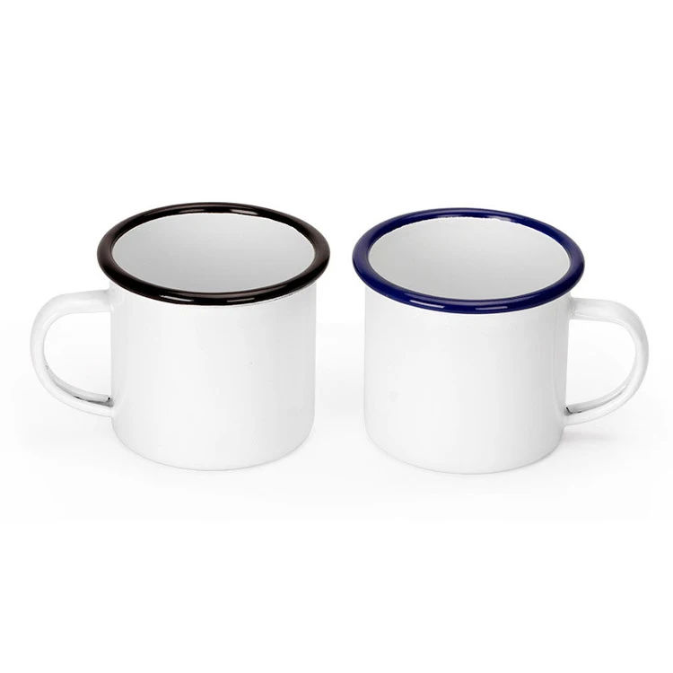 Promotional Gifts Custom Logo Durable Mini Steel Cup Stainless Steel Cup Travel Picnic Coffee Cup Metal Bulk Camping Enamel Mug