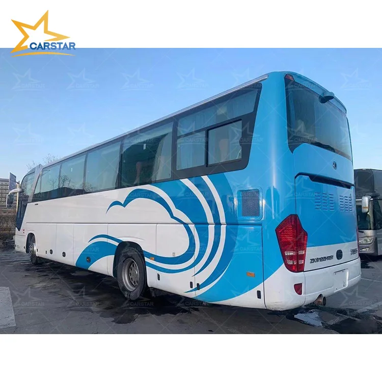 Ютун 50 мест ручная версия Подержанный автобус с левым рулем и правосторонним приводом