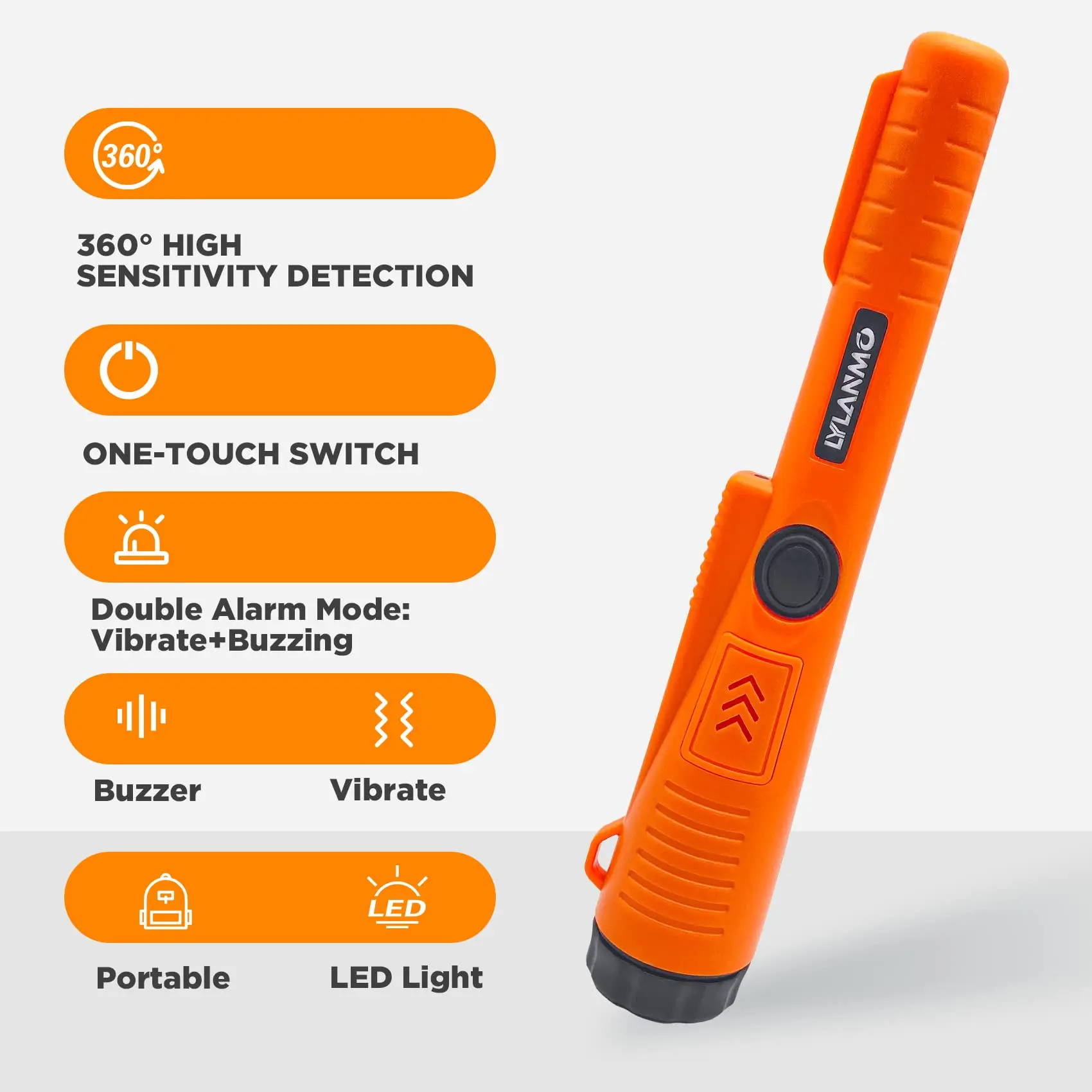 2022 New Design Hunter Archaeological Treasure Tools Metal Detector Rod Small Portable Underground Gold Metal Fast Reaction Pinp