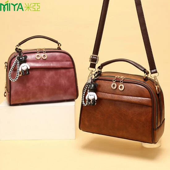 Newly fashion creative crossbody messenger bag womens PU leather handbag