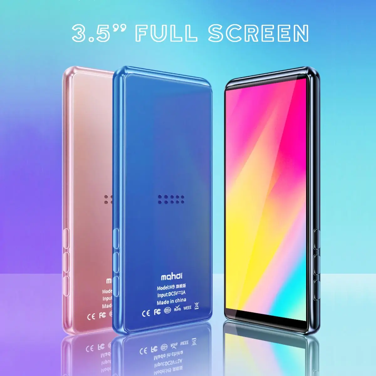 MP4-плеер Mahdi M9 BT V5.0 сенсорный экран 3 5 дюйма mp3-плеер HIFI музыкальный плеер поддержка FM-радио электронная книга видео с