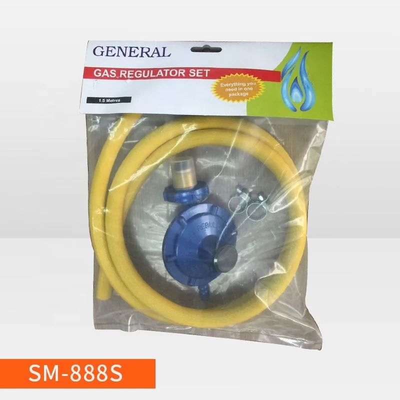 Source factory SM 888 high quality gas pressure regulators with gas regulator hose