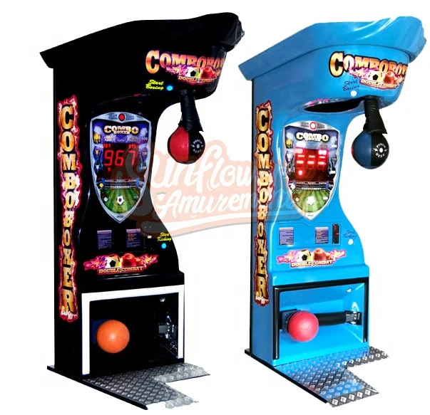Coin-Operated Indoor Sports Amusement Equipment Electronic Boxing Kicking Punching Arcade Game Machine