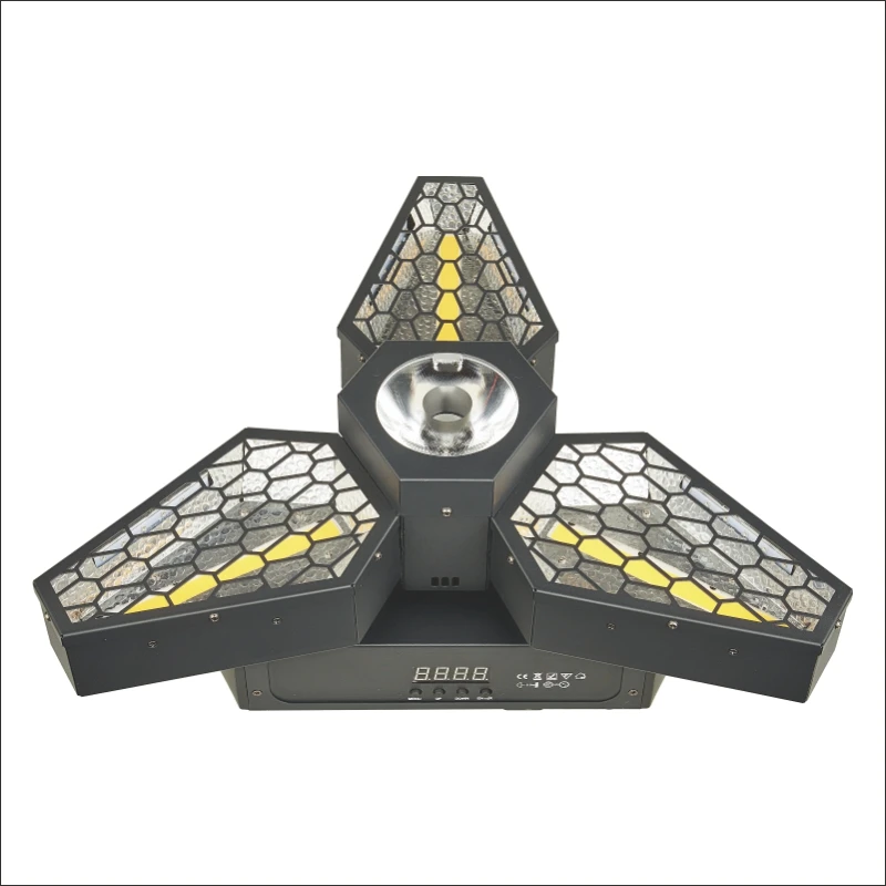 3x60w gold COB RGBW beam Disco Lamp Bar Party Backlight DMX Projector Led retro lights