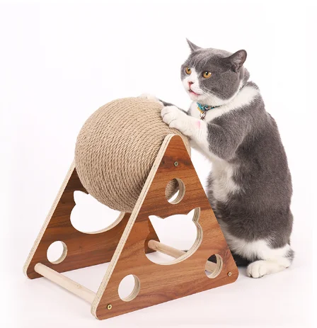 Scratcher Furniture Wholesale Luxurious House Customized Plush Big Pet Condo Natural Sisal Wood Cat Tree