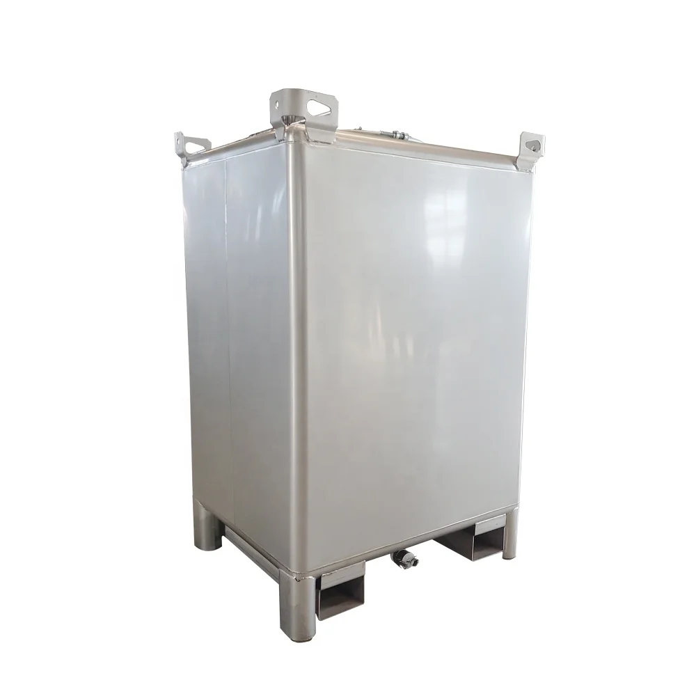 Food Grade 1500L IBC Tank Stainless Steel Tote Tank Wine Storage Tank
