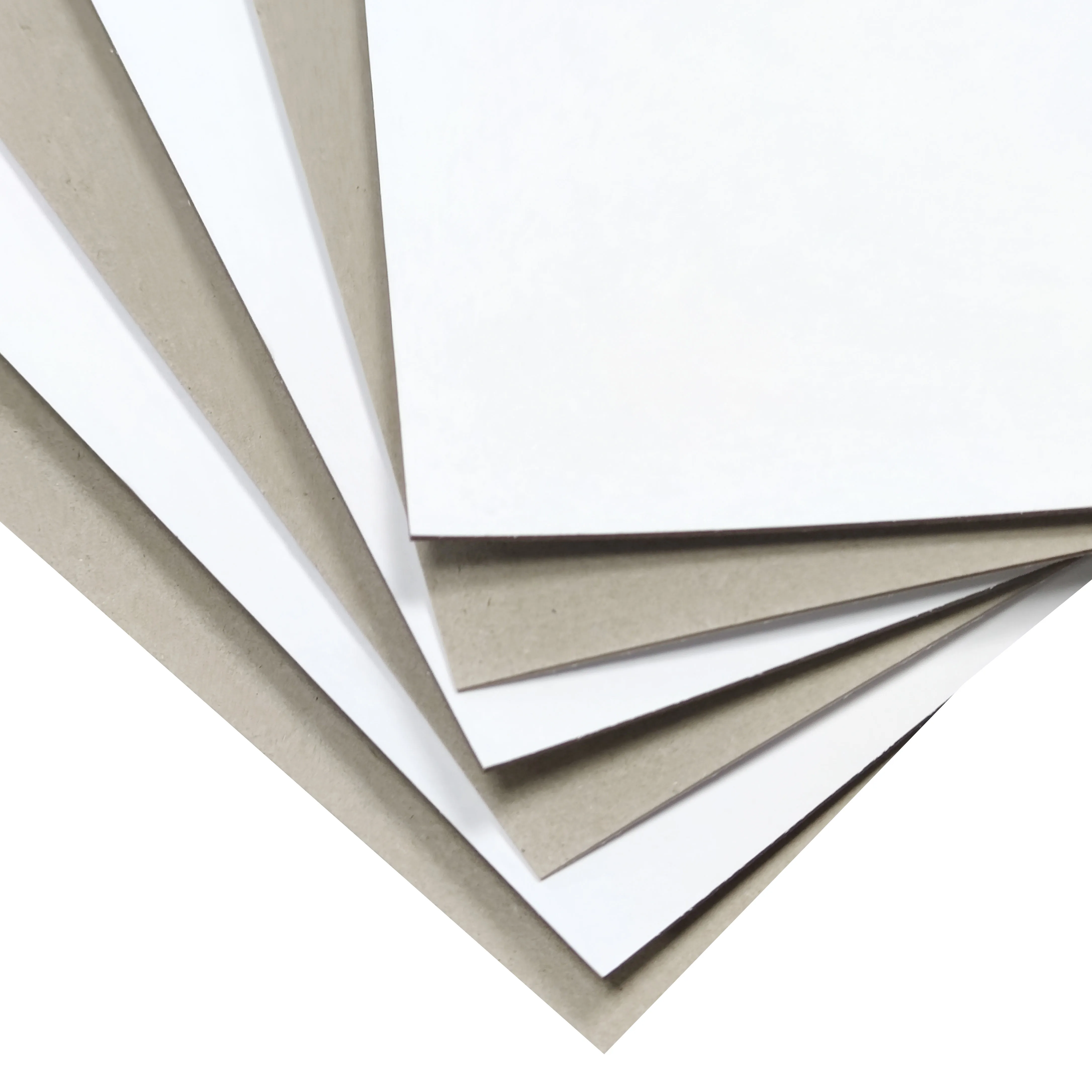 230GSM-400GSM 700x1000mm Coated Triplex Board and Duplex Board White Back white board Grey back