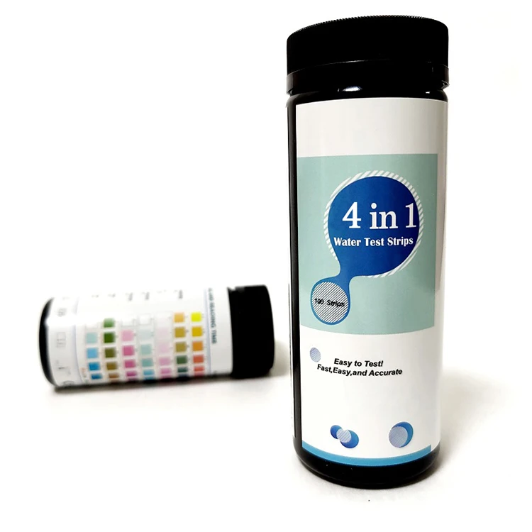 4  in 1 Water Testing Kits  Tests  Free Chlorine/Total Alkalinity/PH/Bromine