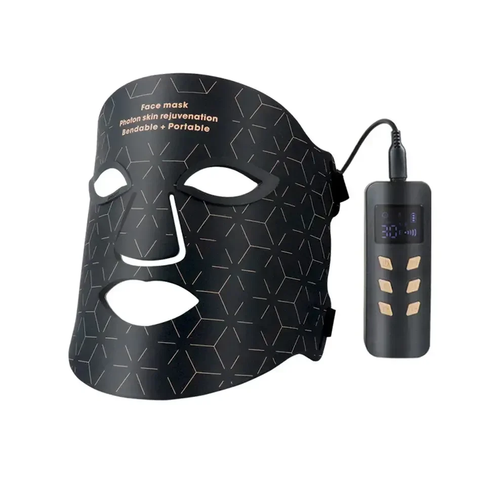 Hot Selling Beauty Products Wholesale Professional Photon PDT LED Light Shield Red Light Infrared Silicone Facial Shield