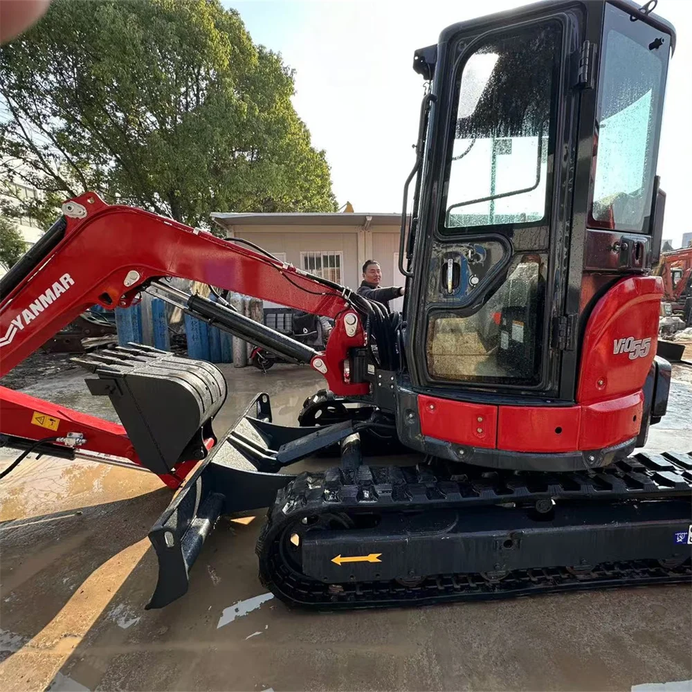 Yanmar Vio55 original Japan used Excavator Engine model Yanmar Vio55 Bucket excavator Small and medium low price