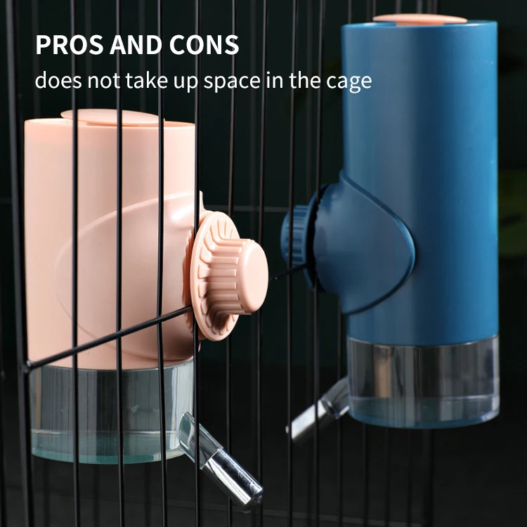 500ML/700ML Automatic Pet Hanging No Drip Chew Proof Drinking Water Bottle for Rabbit Hamster