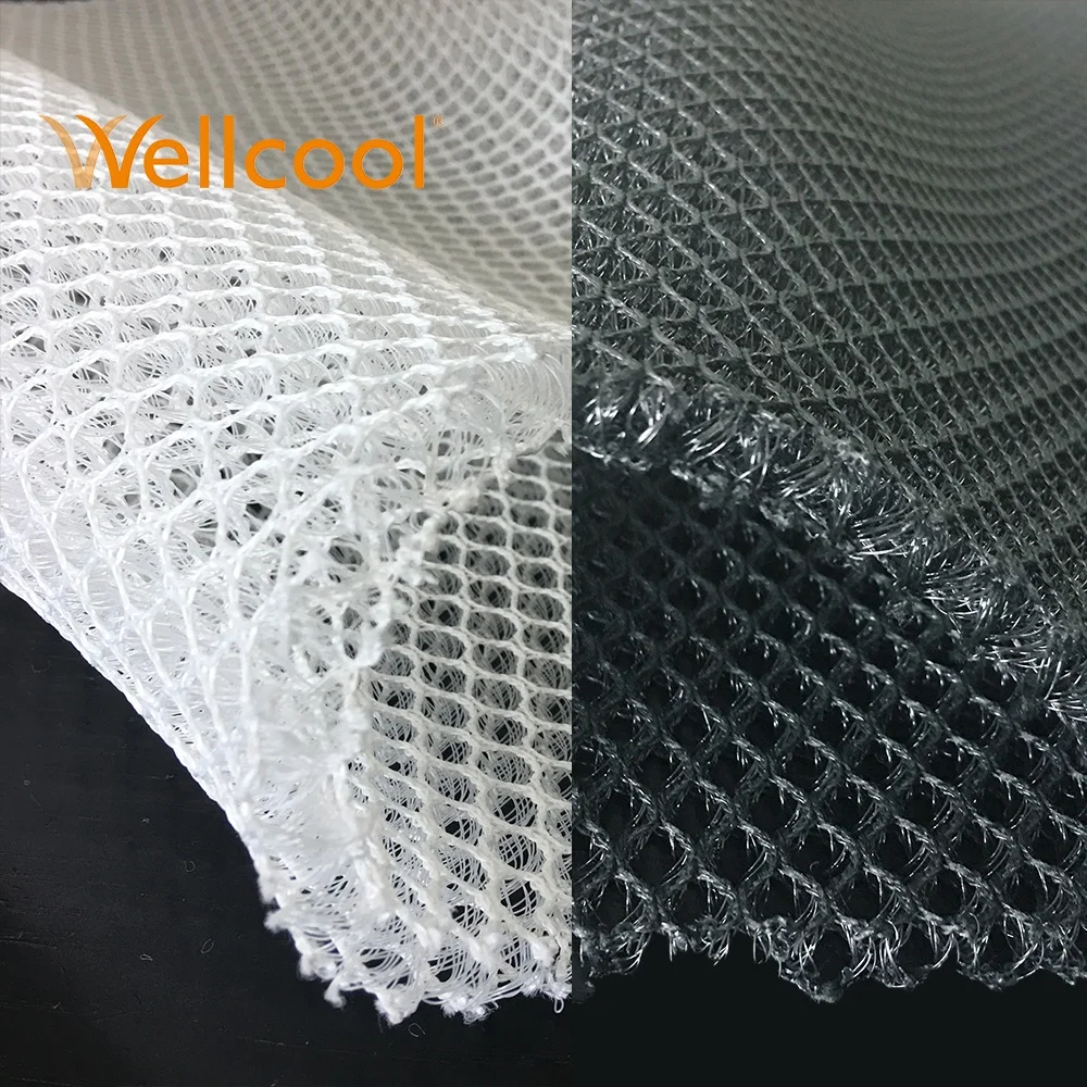  Big hexagon reduce pressure heat ventilation 8mm air mesh 3D spacer fabric for car motorcycle