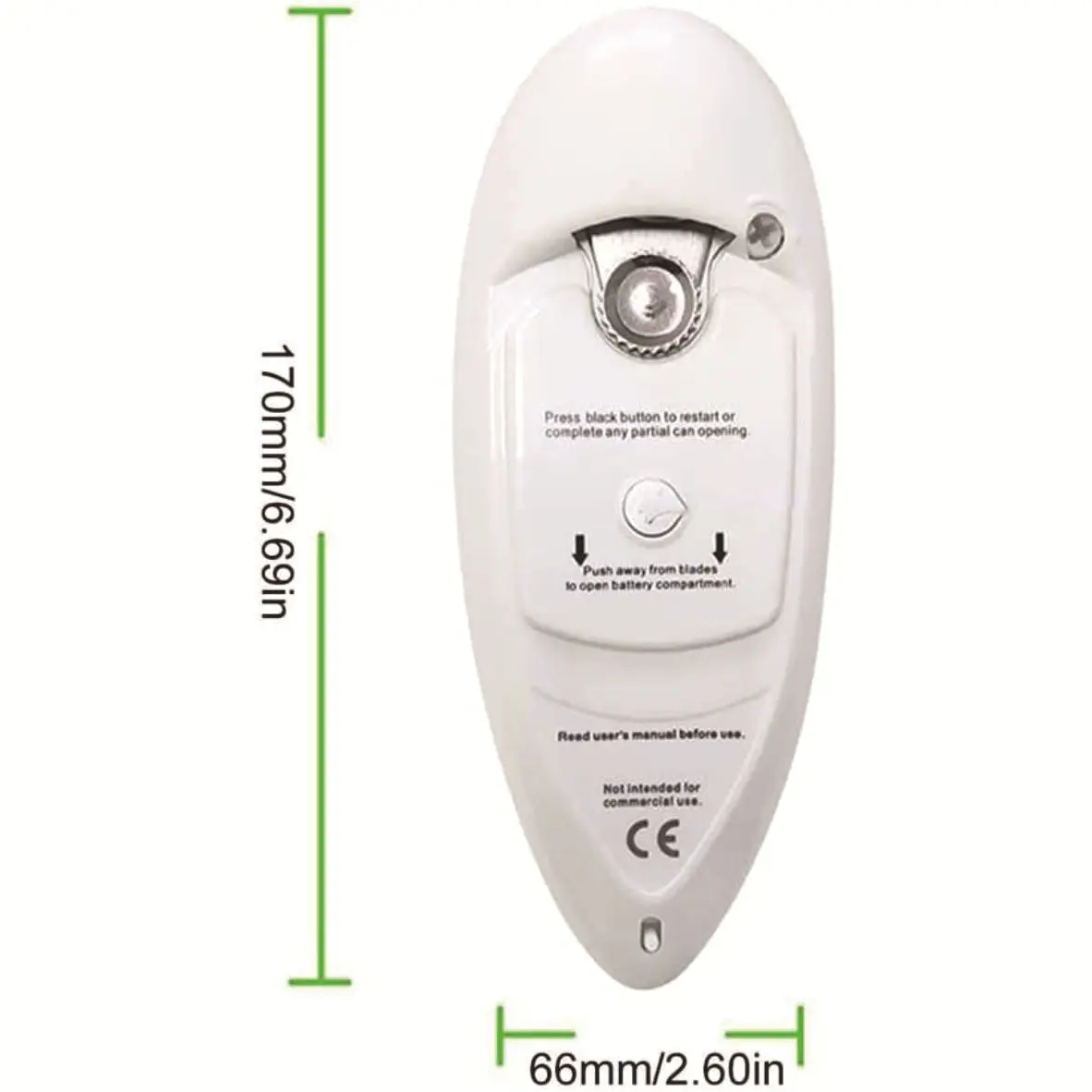 white red new Hands Free Food-Safe Battery Operated Electric Can Openers Automatic Electric Can Opener