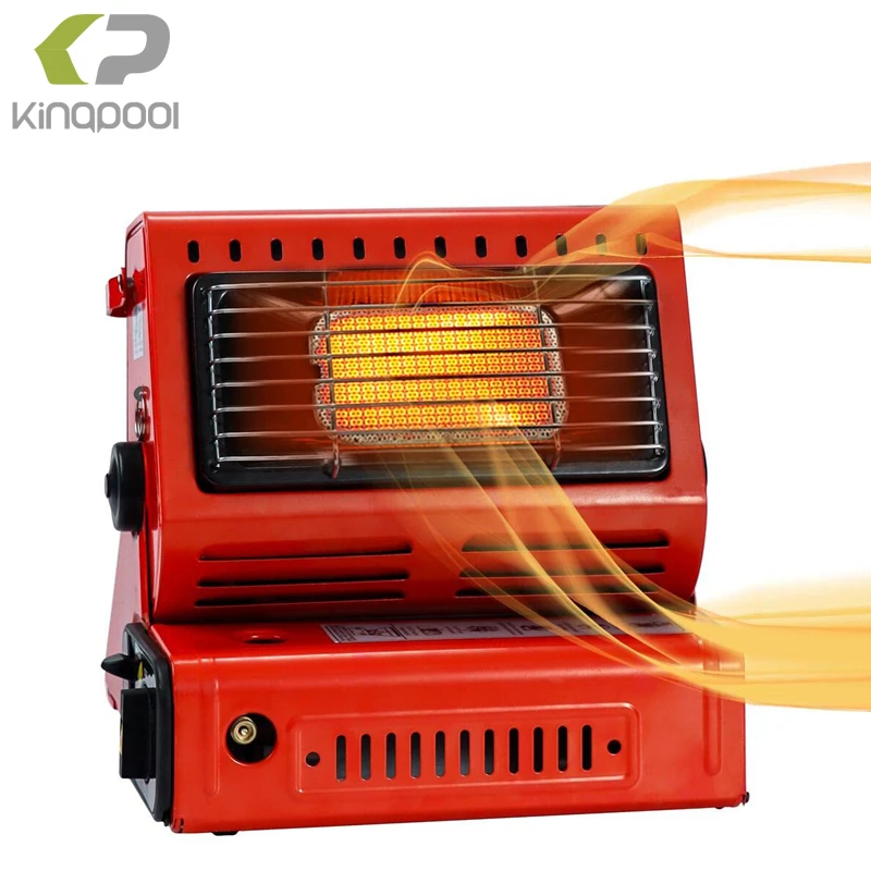 Kingpool Portable Butane Propane Outdoor Camping Heater 2 in 1 Dual Fuel Survival Hiking Gas Tent Heater Stove with Handle