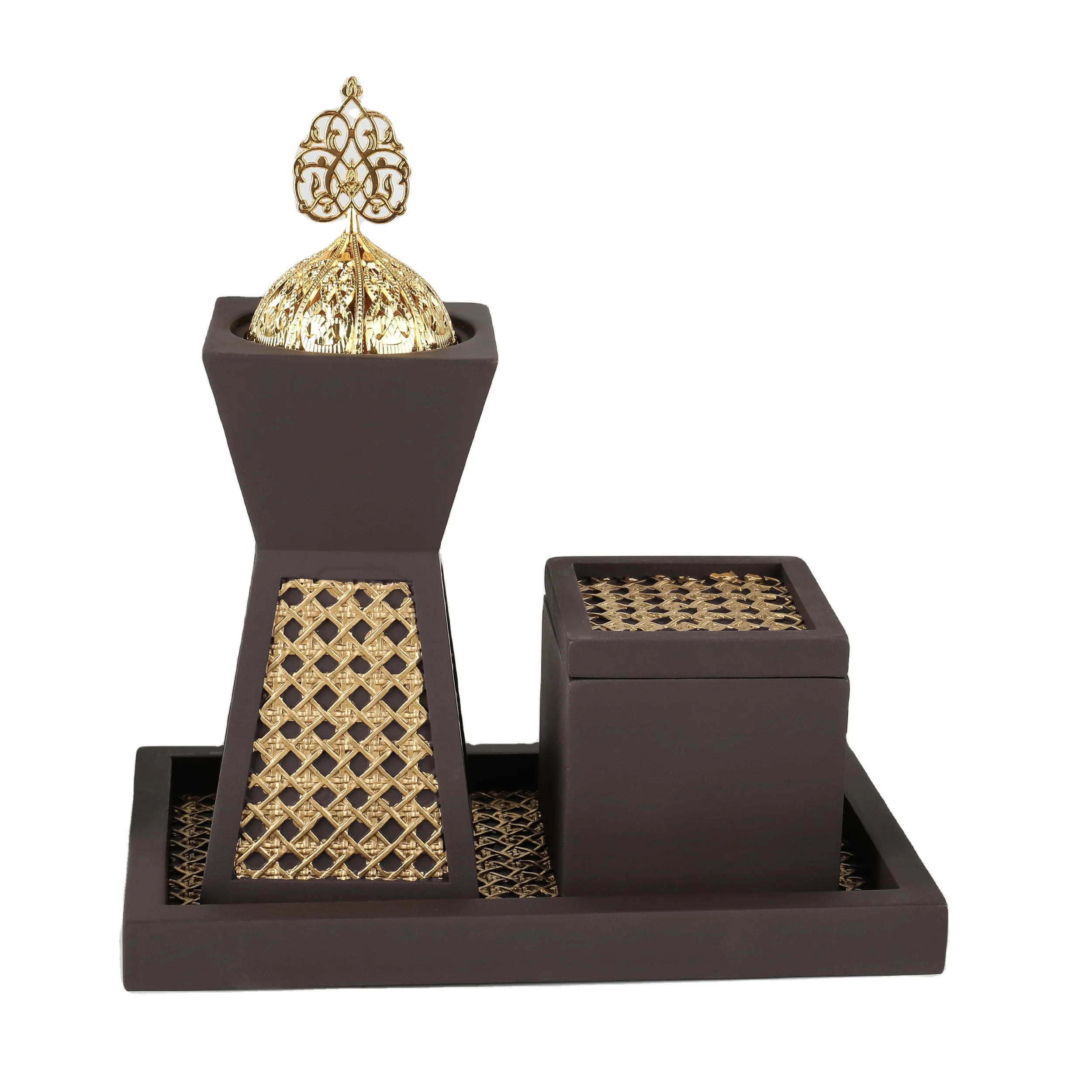 Wholesale 2022 New Middle East Arabian classic resin Bakhoor home decoration