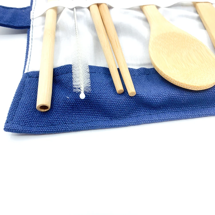 Wholesale  Bamboo Wood Knife Spoon Fork Cutlery utensil Set