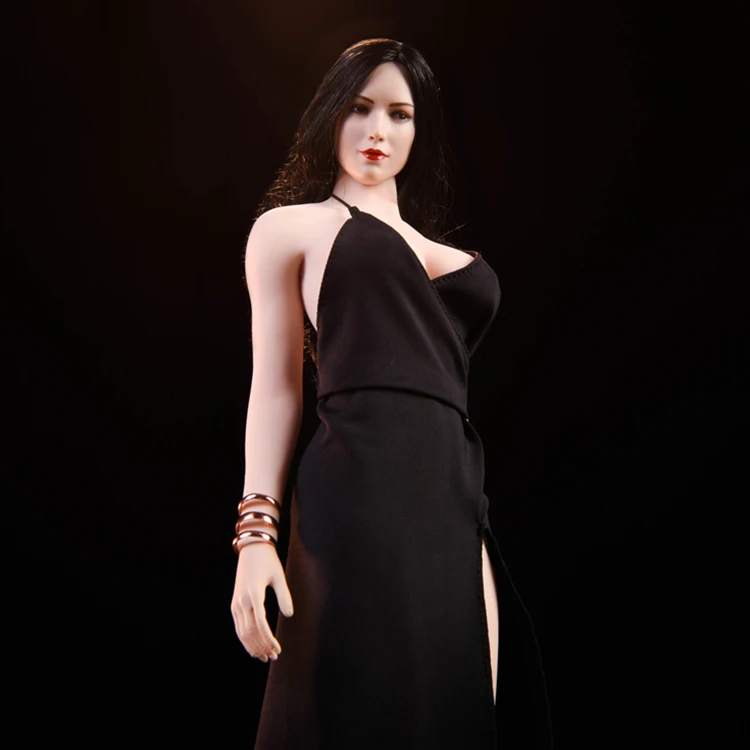 New doll ladies women gown casual party evening dresses textile fabric