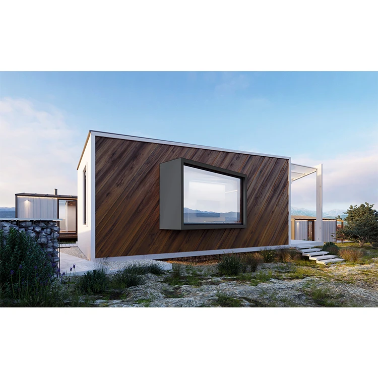 China luxury container hotel 20ft modern prefabricated box containers comfortable single hotel family homestay