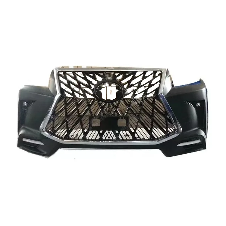 Car Front Bumper Grill Body Kit For Hilux Vigo Revo Rocco Upgrade To Lexus Lx570