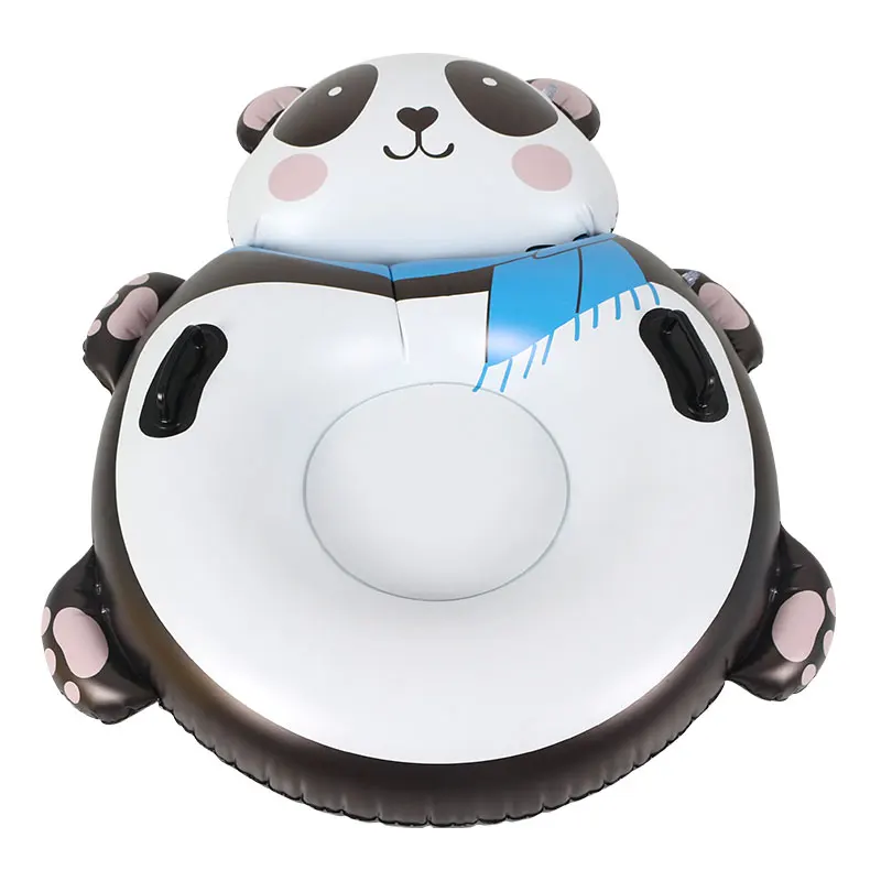 BSCI factory Cold resistant material Kids and adults in Winter outdoor game Inflatable Panda Snow Tube