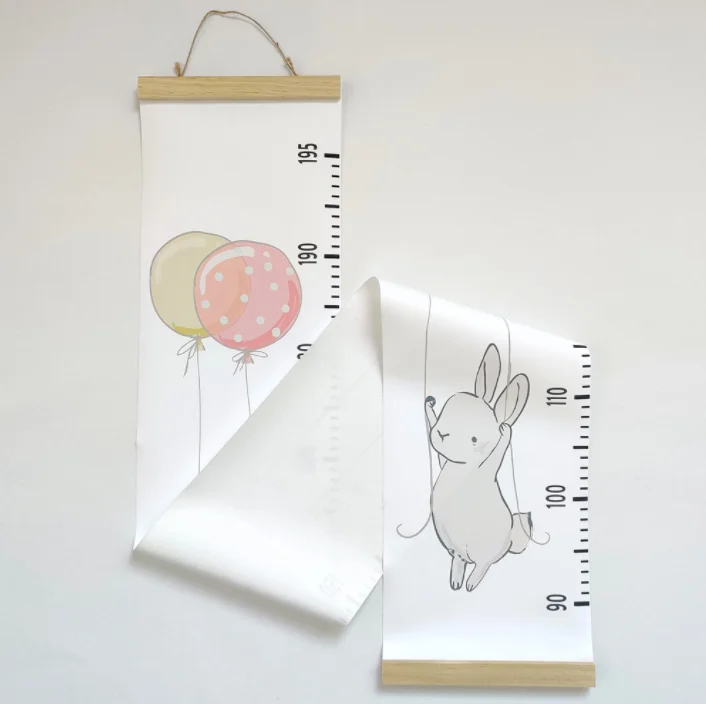Waterproof Durable Height Measure Hanging Ruler For Kids Rooms Child Growth Chart School  Nursery Bedroom Wall Decor