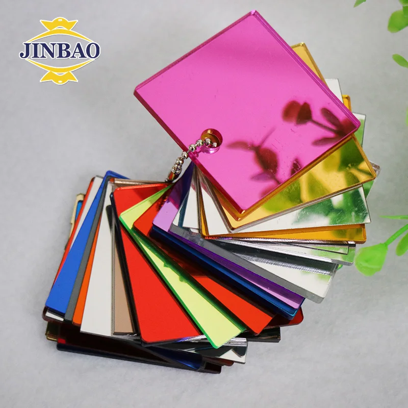 JINBAO серебристо-золотистая акриловая ПММА пластина 1 22x1 83 декоративное зеркало для таможенной резки 2 3 мм цветная свадьбы