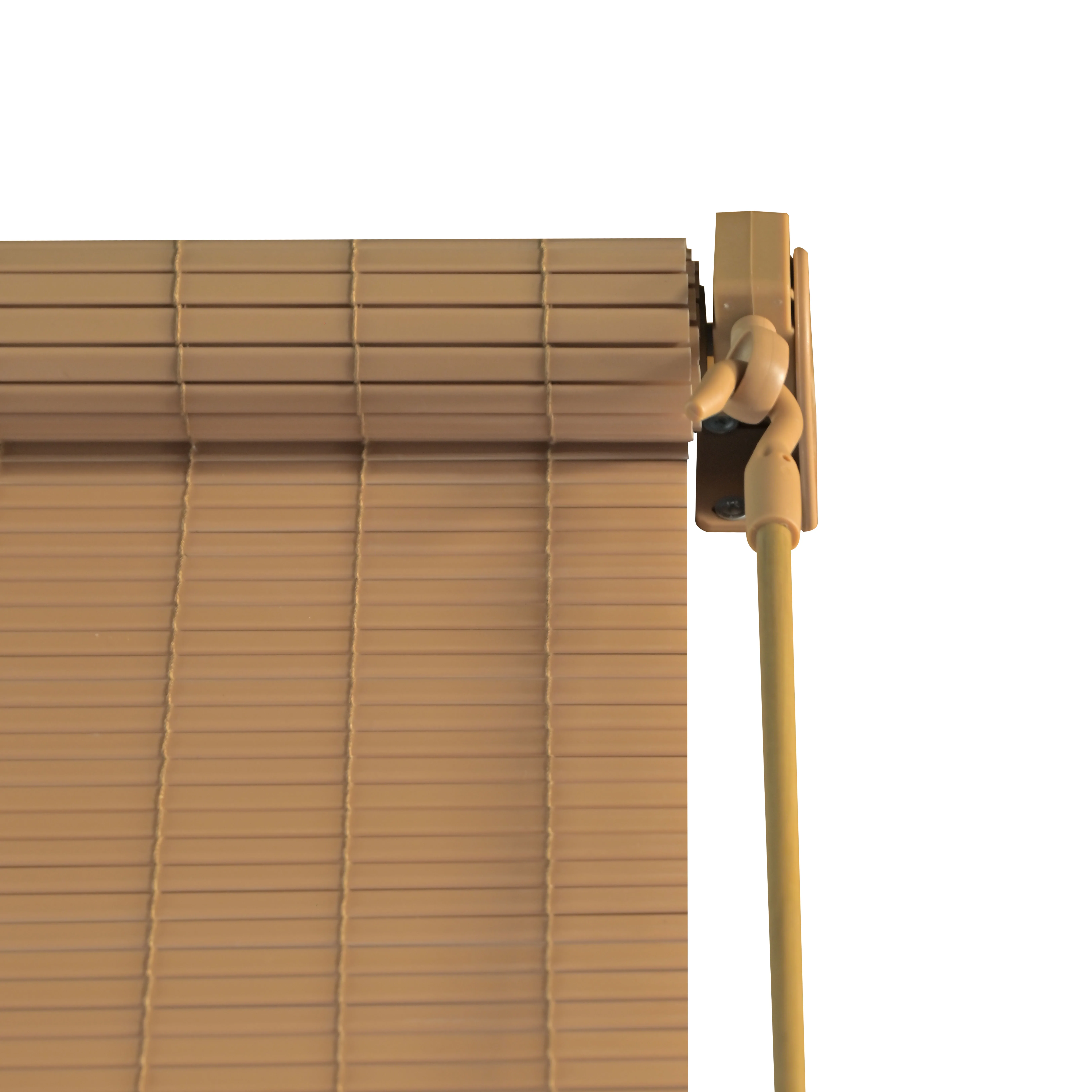 Modern Design Cordless Windproof Bamboo Like Rocker Roller Blinds