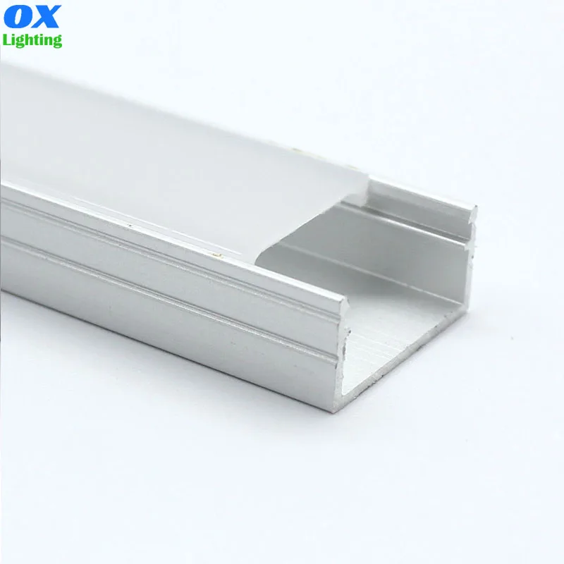 Led U Channel Led Strip Light Aluminium Profile Holder Housing 1m 3m 16mm Strip Diffuser Led Aluminum Channel With Cover