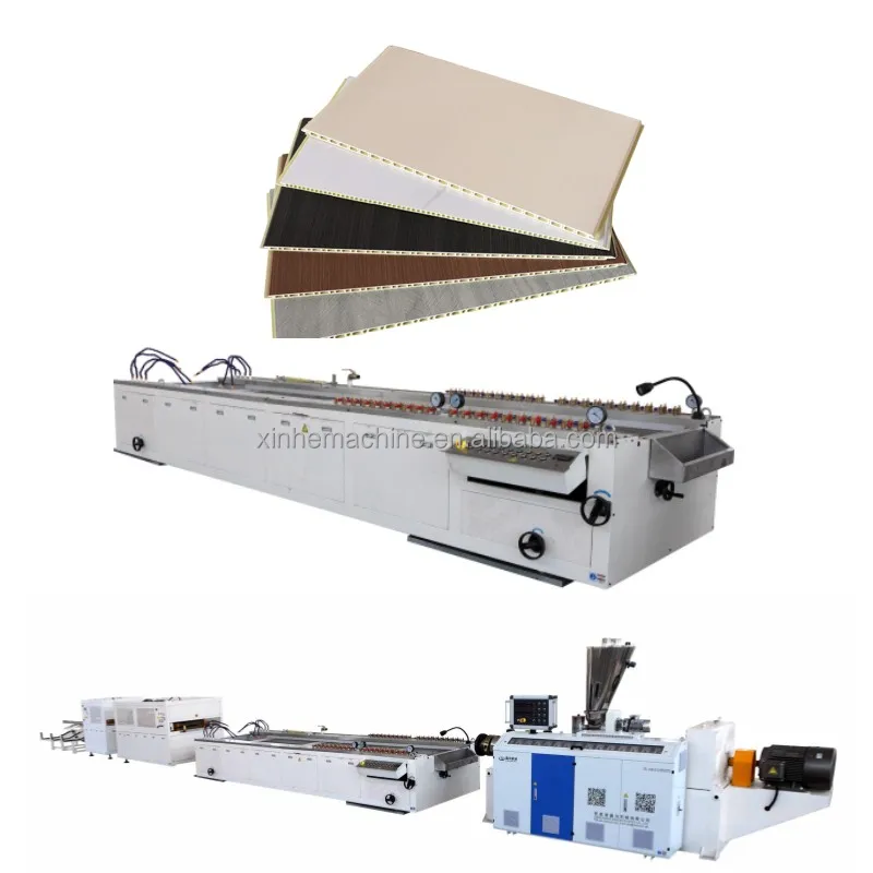 House Building Materials Interior Wall Decorative 40/60cm Pvc Wall Panel plastic pvc decorative panel extruder production line